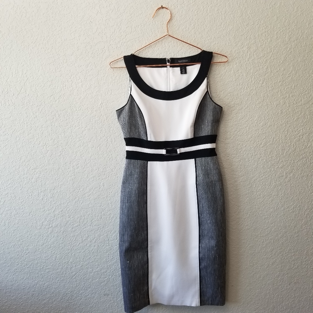 NWT White House Black Market Belted Dress 2